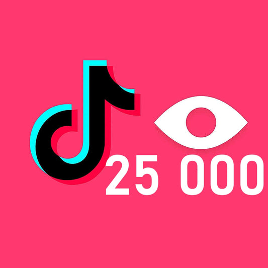 Wyświetlenia Tik Tok - Pakiet 25 000 wyświetleń