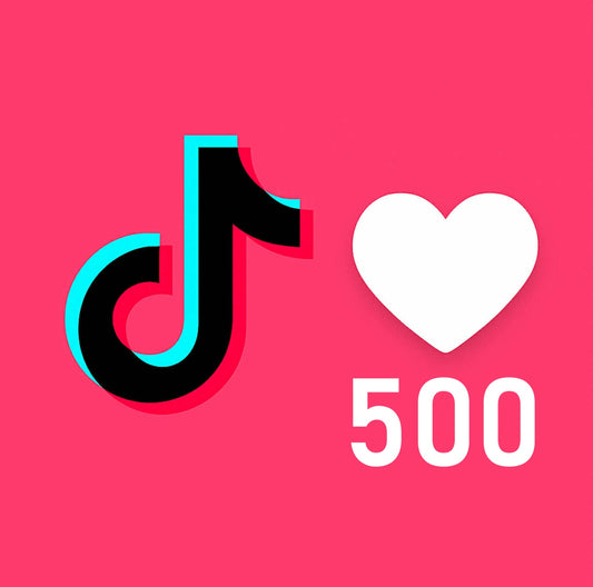 Polubienia/serduszka Tik Tok - Pakiet 500 polubień