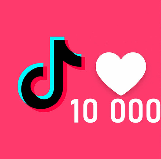 Polubienia/serduszka Tik Tok - Pakiet 10 000 polubień