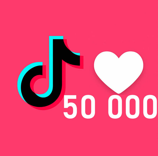 Polubienia/serduszka Tik Tok - Pakiet 50 000 polubień