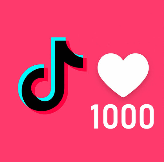 Polubienia/serduszka Tik Tok - Pakiet 1000 polubień