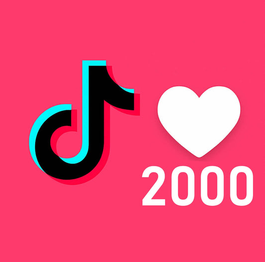 Polubienia/serduszka Tik Tok - Pakiet 2000 polubień