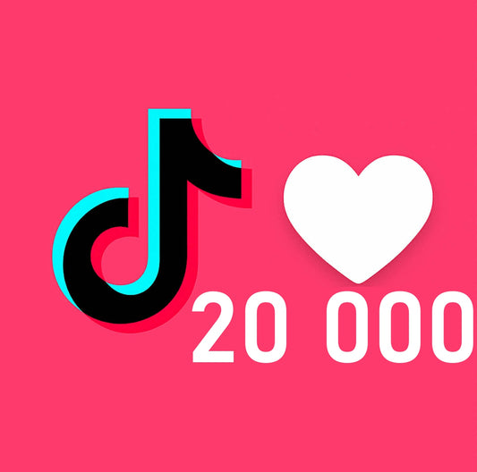 Polubienia/serduszka Tik Tok - Pakiet 20 000 polubień