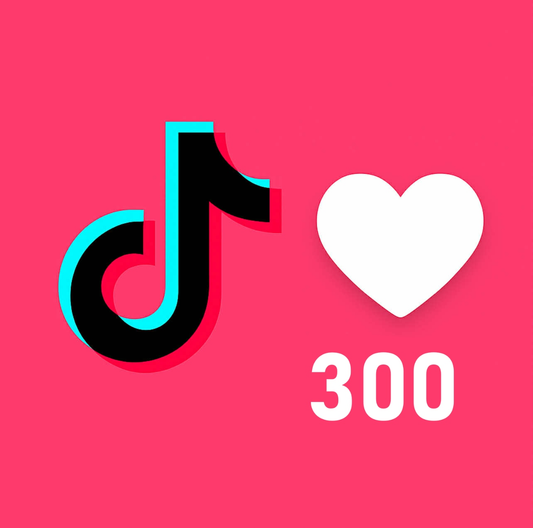 Polubienia/serduszka Tik Tok - Pakiet 300 polubień